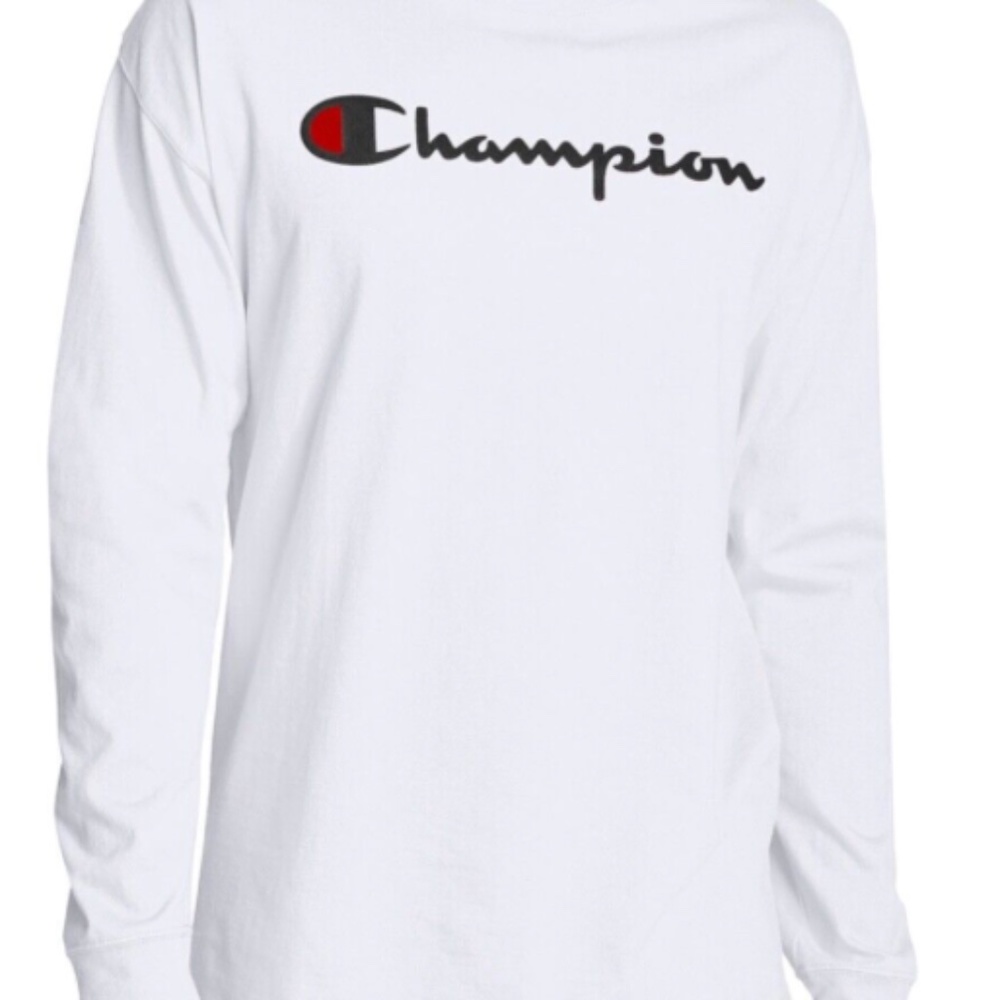 White Long Sleeve Champion Shirt - Picture 1 of 2